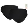 Lot de 2 culottes unies junior fille NOIR 10 ANS