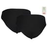 Lot de 2 culottes unies junior fille NOIR 14 ANS