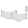 Lot de 2 shorties unis fille BLANC 16 ANS