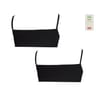 Lot de 2 brassières unies junior fille NOIR 14 ANS
