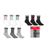 Lot de 9 paires de mi chaussettes sport kappa BLACK/GREY/WHITE T43/46
