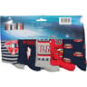 Lot de 10 paires de mi chaussettes Cars BLEU/GRIS/ROUGE 27\30