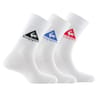 3 paires de mi chaussettes jersey Le Coq Sportif BLANC 7070 T39/42