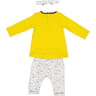 Ensemble robe 2 pièces MOUTARDE/ ECRU 36MOIS
