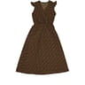 Robe longue manches courtes femme IMP. MARRON T44