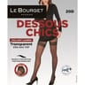 Collant voile fantaisie effet bas top les dessous chics Le Bourget ROUGE T4