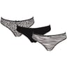 Lot de 3 slips fantaisies coton bio LOT IMP PEAU DE BETE 50/52