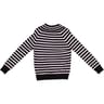 Pull manches longues femme RAYE BLACK/ ECRU T46\48