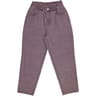 Pantalon denim large femme GRIS T48