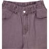 Pantalon denim large femme GRIS T48