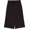 Pantalon toile large raccourci femme NOIR T38