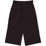 Pantalon toile large raccourci femme NOIR T38