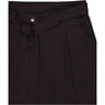 Pantalon toile large raccourci femme NOIR T46