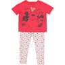 Pyjama long manches courtes femme ROUGE MINNIE T46\48