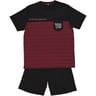 Pyjama short homme BORDEAUX/ NOIR S