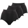 Lot de 3 culottes maxi coton bio Sans Complexe FMN NOIR T52