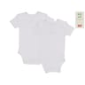 Lot de 2 bodies manches courtes bébé BLANC COEUR 3ANS