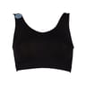Brassière sport "sans coutures côtes" NOIR 50/52