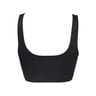 Brassière sport "sans coutures côtes" NOIR 34/36