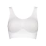 Brassière sport "sans coutures côtes" BLANC 46/48