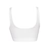 Brassière sport "sans coutures côtes" BLANC 46/48