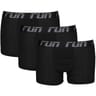 Lot de 3 boxers unis homme 2300 NOIR/NOIR/NOIR T8