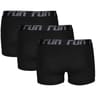 Lot de 3 boxers unis homme 2300 NOIR/NOIR/NOIR T8