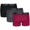Lot de 3 boxers unis homme 2315 BDX/GRIS/NOIR T8