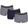 Lot de 3 boxers micro unis homme Influx 2300 GRIS/BLEU/GRIS T3