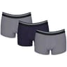Lot de 3 boxers micro unis homme Influx 2300 GRIS/BLEU/GRIS T5