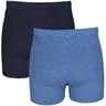 Lot de 2 caleçons unis homme Influx 2300 BLEU CHINE/MARINE T3