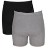 Lot de 2 caleçons unis homme Influx 2310 GRIS CHINE/NOIR T8