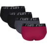 Lot de 4 slips unis homme 2315 BDXGRIS/NOIR T7
