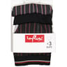Lot de 3 slips homme Influx 2305 LOT RAY CHICS NOIR T7