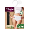 Lot de 2 slips midi bio Playtex 001 NOIR T52