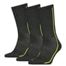 Lot de 3 paires de mi chaussettes Head DARK GREY LIME 009 T43\46