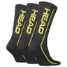 Lot de 3 paires de mi chaussettes Head DARK GREY LIME 009 T43\46