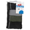 Lot de 4 boxers unis homme Influx basic NOIR/NOIR/GRIS/KAKI T6