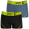 Lot de 2 boxers Air performance homme Athena 2300 NOIR/POIVRE T6