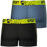 Lot de 2 boxers Air performance homme Athena 2300 NOIR/POIVRE T6