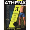 Lot de 3 boxers longs Training homme Athena 2310 NOIR/LAC/CROISI T3