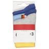 3 paires de mi chaussettes fantaisies bébé GRIS/BLEU TIGRE 24\26