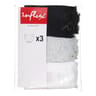Lot de 3 slips unis coton LOT REVE BLC+NOIR+GRIS CHINE 36