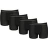 Lot de 4 boxers unis homme Influx basic NOIR/NOIR/NOIR/NOIR T6