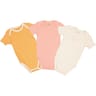 Lot de 3 bodies manches courtes bébé influx CORAIL PETITS POIS 36MOIS