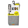 5 paires de mi chaussettes enfant ECODIM GRIS CLAIR CHINE 35\38