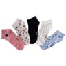 5 paires de socquettes ultra courtes fantaisies POIS/LIBERTY 31\35