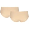 Lot de 2 shorties micro recyclé ligne Invisi BEIGE NUDE 46/48