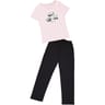 Pyjama long manches courtes femme ROSE T50\52