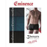 Lot de 3 boxers Business homme Eminence 2420 NR/BLEU/GRIS T8